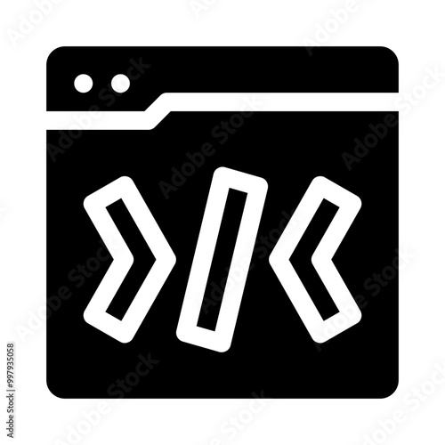 Code Snippet glyph icon