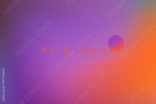Soft dull purple and orange color gradient background vector design