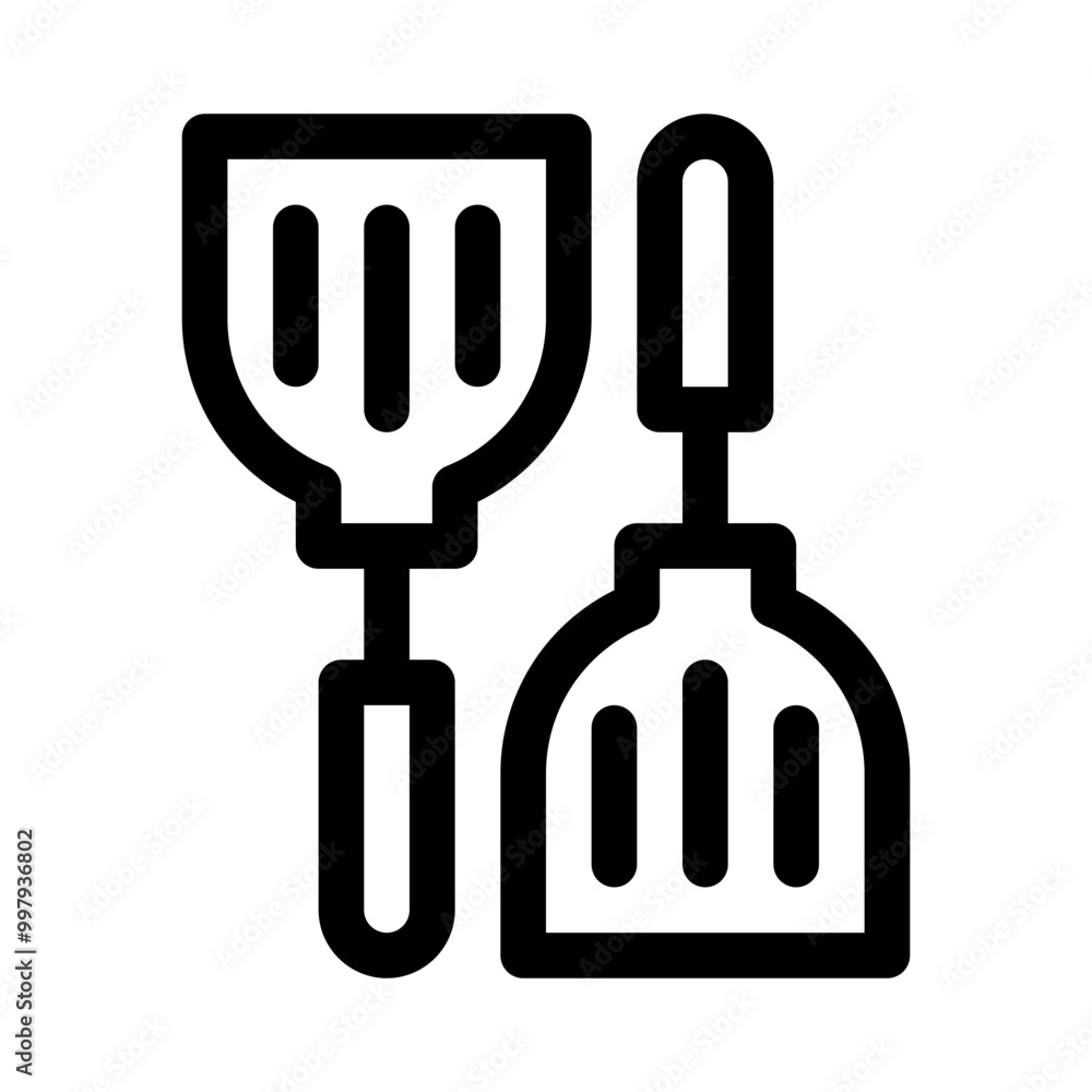 Spatula line icon Spatula line icon