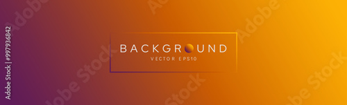 Vibrant mix color with dark purple and orange banner background vector design