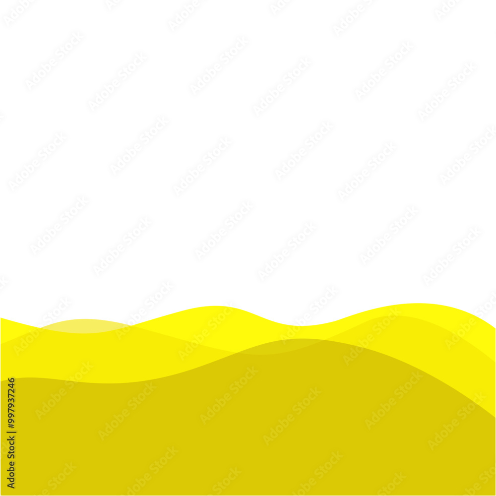Obraz premium Yellow footer overlay. Vektor ilustrasi