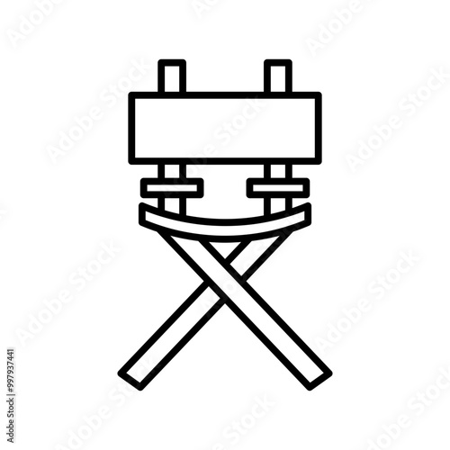 chair line icon