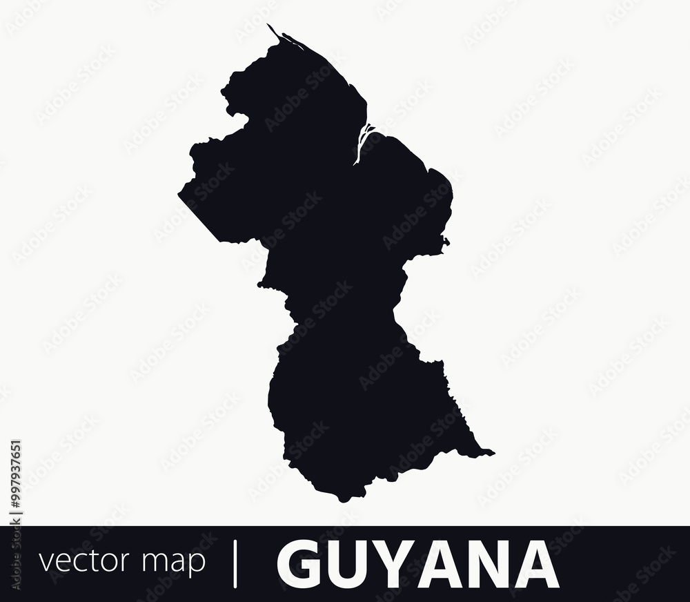 High Detailed Vector Map - Guyana High Detailed Vector Map - Guyana