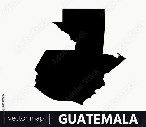 High Detailed Vector Map - Guatemala	