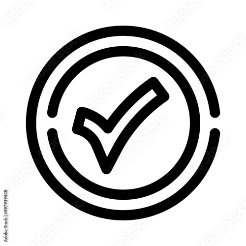 confirmed line icon