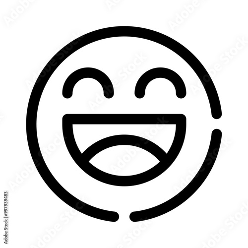 Smiley Face line icon