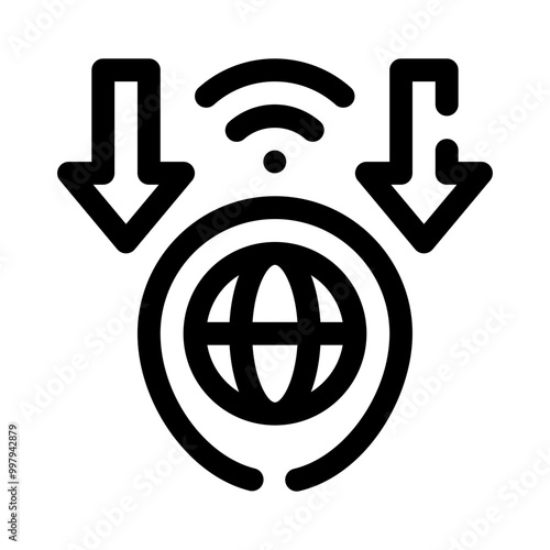 Wi line icon