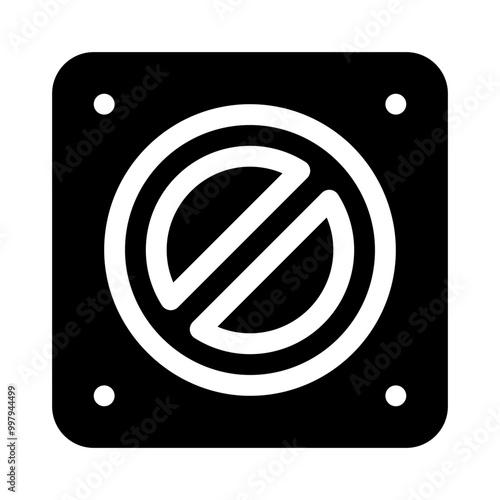 Do Not Disturb Sign glyph icon
