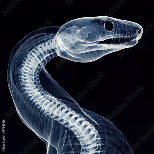 Snake X-ray photograph