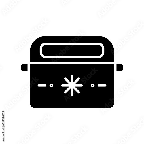 portable fridge glyph icon photo