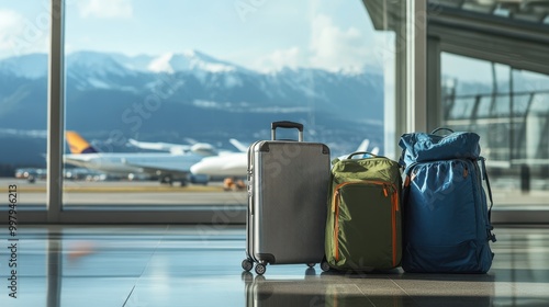 The Luggage at Airport Terminal