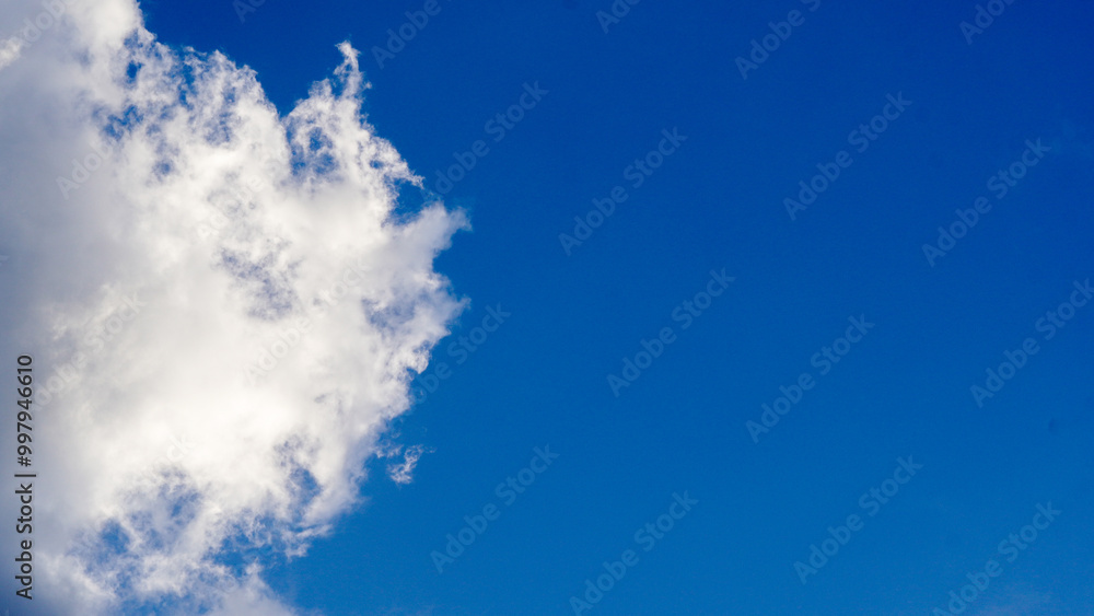 Soft white clouds and beautiful bright blue sky, blue sky with clouds Soft white clouds and beautiful bright blue sky, blue sky with clouds