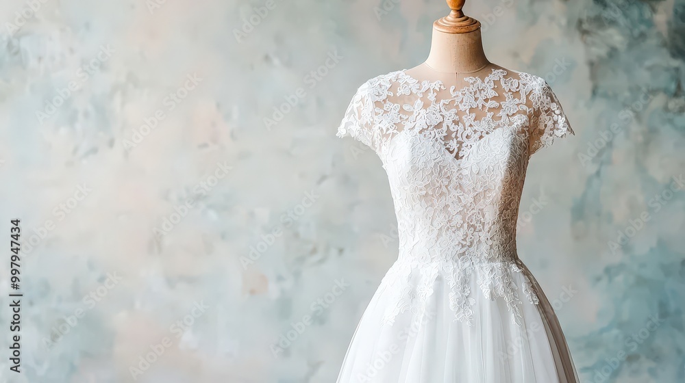 A beautiful bridal gown featuring intricate lace details and a flowing silhouette. Perfect for wedding inspiration and showcasing elegant fashion design. A beautiful bridal gown featuring intricate lace details and a flowing silhouette. Perfect for wedding inspiration and showcasing elegant fashion design.