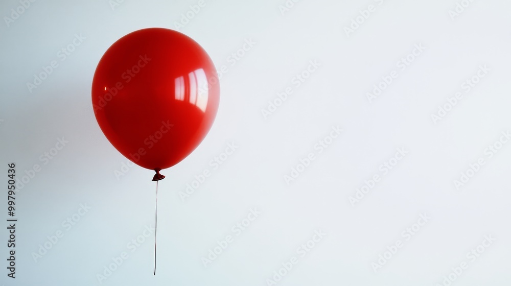 A single, gleaming red balloon hovers in isolation against a pristine white backdrop, its smooth surface reflecting a vibrant hue. A single, gleaming red balloon hovers in isolation against a pristine white backdrop, its smooth surface reflecting a vibrant hue.