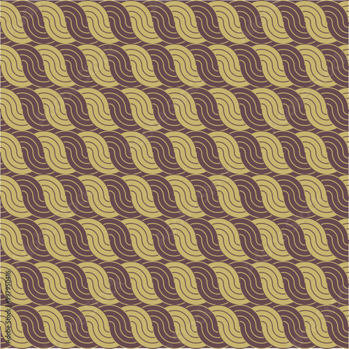 seamless pattern with brown Braid