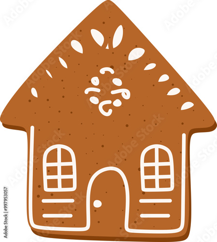 Christmas Gingerbread Illustration 