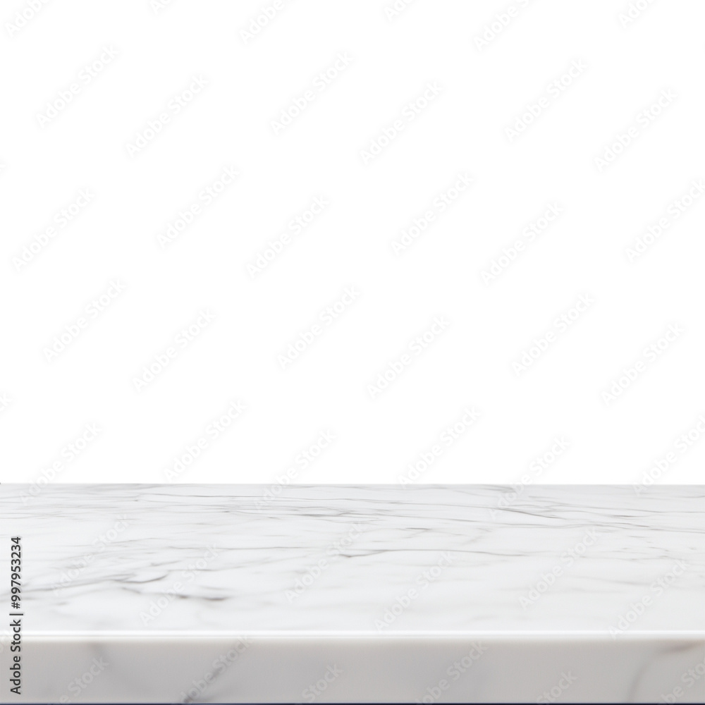 Marble table top with white background for product display presentation template design, transparent background Marble table top with white background for product display presentation template design, transparent background