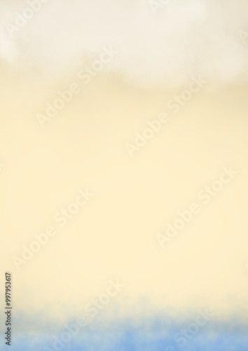 Yellow and blue cloud color 