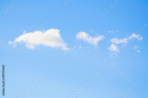 Fototapeta Naklejka Na Ścianę i Meble -  shape of white clouds for sky background.