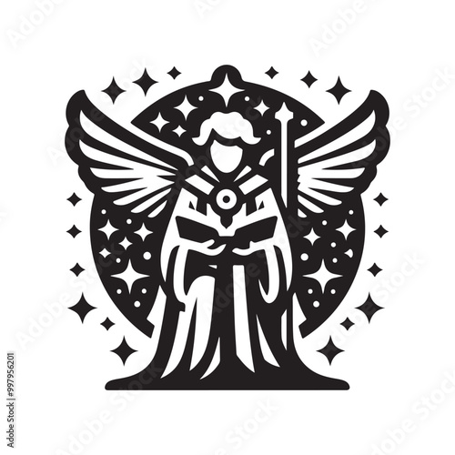 Magical Merlin Silhouette Vector Illustrations for Creative Design Projects