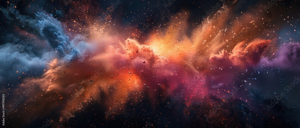 Fototapeta premium Stunning High- Cosmic Explosion in