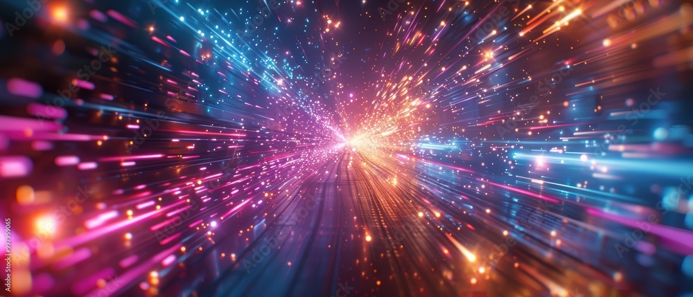 Vivid Explosion of Neon Light Effects Vivid Explosion of Neon Light Effects