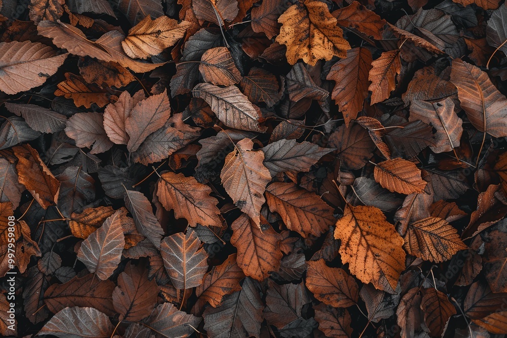 ai generative background of pile of dry leaves ai generative background of pile of dry leaves