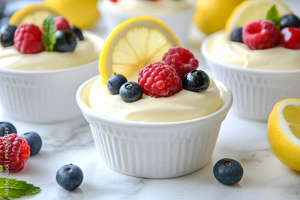 Elegant No-Bake Lemon Cheesecake Mousse Cups Elegant No-Bake Lemon Cheesecake Mousse Cups