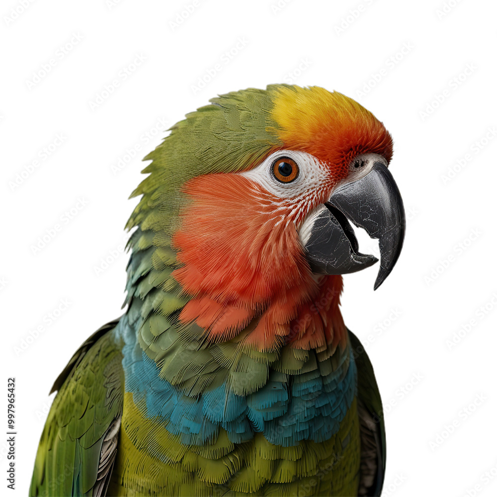 Obraz premium blue and yellow macaw with transparent background PNG and JPEG image 