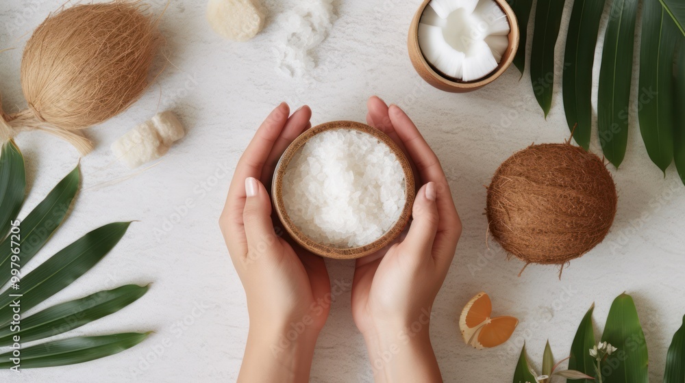 Coconut Spa Treatment with Sea Salt Coconut Spa Treatment with Sea Salt