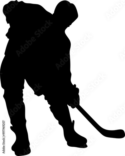 Ice Hokey Player Silhouette