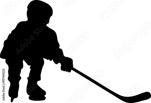 Ice Hokey Player Silhouette