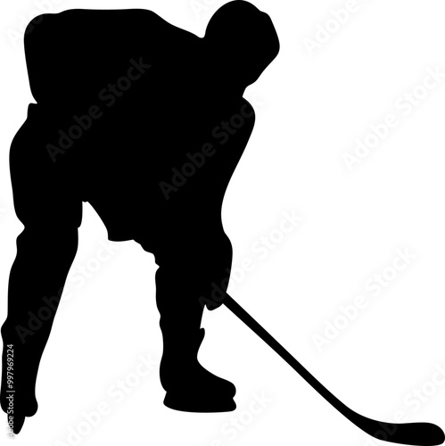 Ice Hokey Player Silhouette