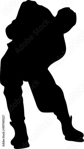 Ice Hokey Player Silhouette