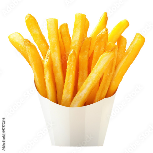 French fries on a transparent background