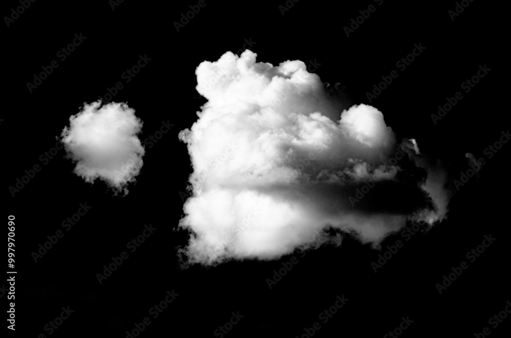 Smoke Cloud Isolated on Black Background,White cloud. Smoke Cloud Isolated on Black Background,White cloud.