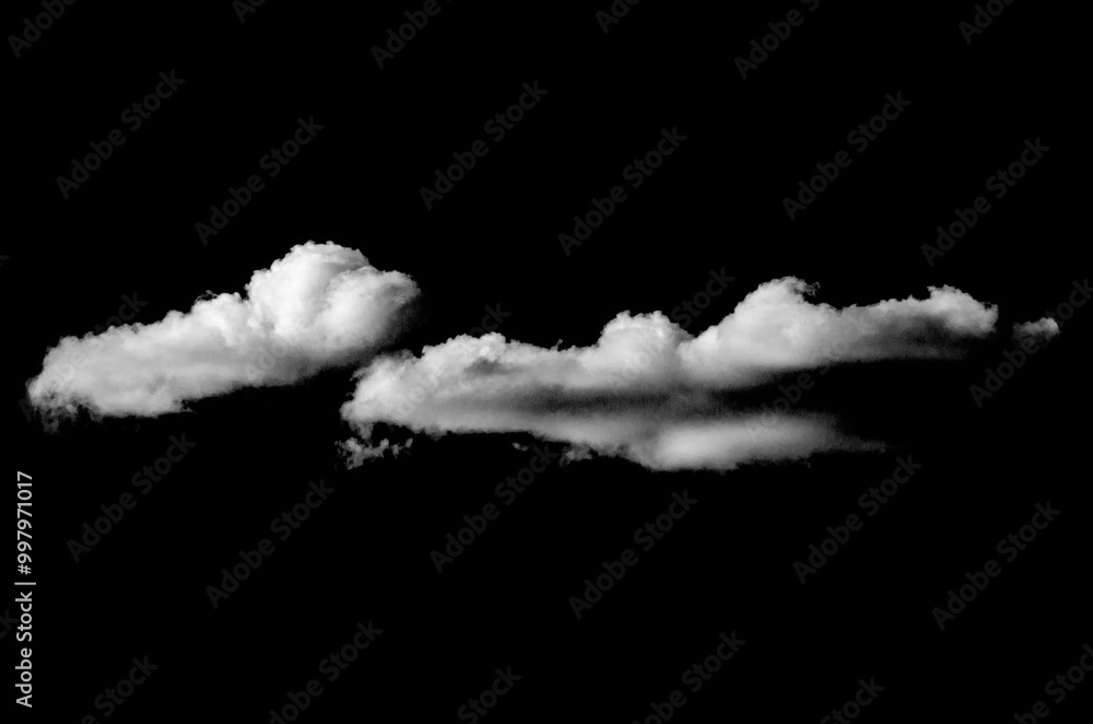 Smoke Cloud Isolated on Black Background,White cloud. Smoke Cloud Isolated on Black Background,White cloud.