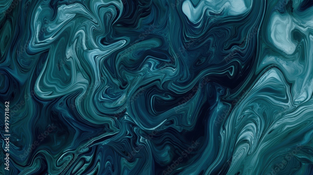 Elegant Marble in Deep Blues and Greens Elegant Marble in Deep Blues and Greens