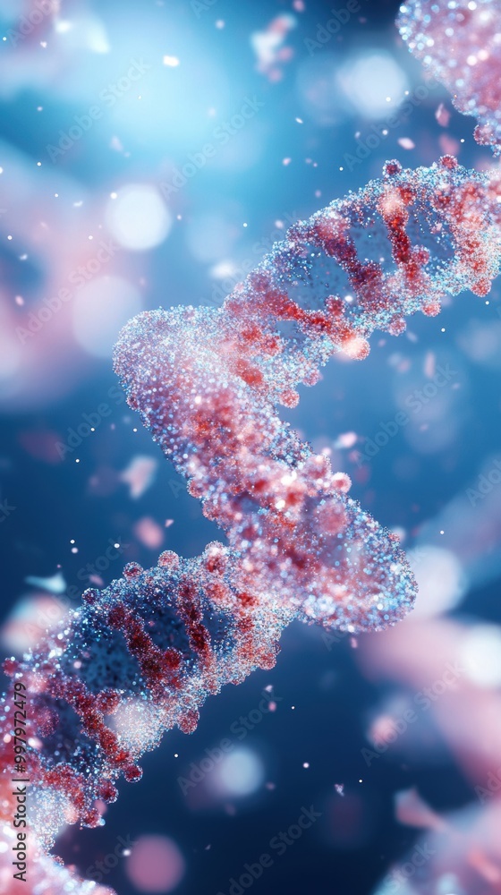 A colorful, abstract representation of DNA strands, showcasing their double helix structure in a captivating, scientific backdrop. A colorful, abstract representation of DNA strands, showcasing their double helix structure in a captivating, scientific backdrop.