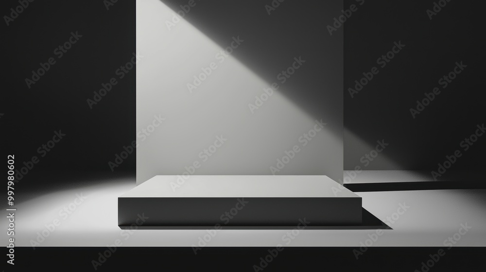 Minimalist Symmetrical Rectangular Podium Setup Minimalist Symmetrical Rectangular Podium Setup