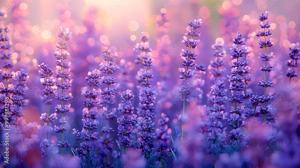 a beautiful purple blossom field a beautiful purple blossom field
