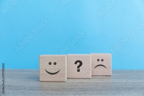 Exploring Emotions: The Journey from Happiness to Uncertainty in a Playful Wooden Cube Row