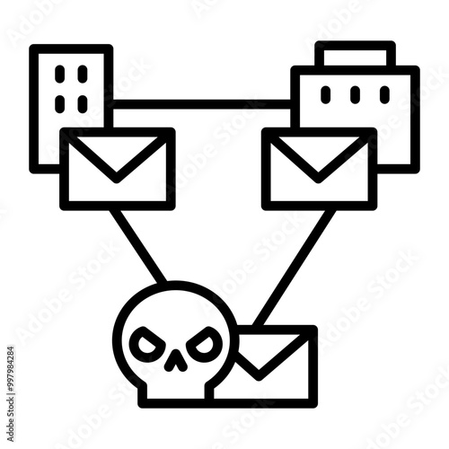 Image icon for unauthorized access to an information network.