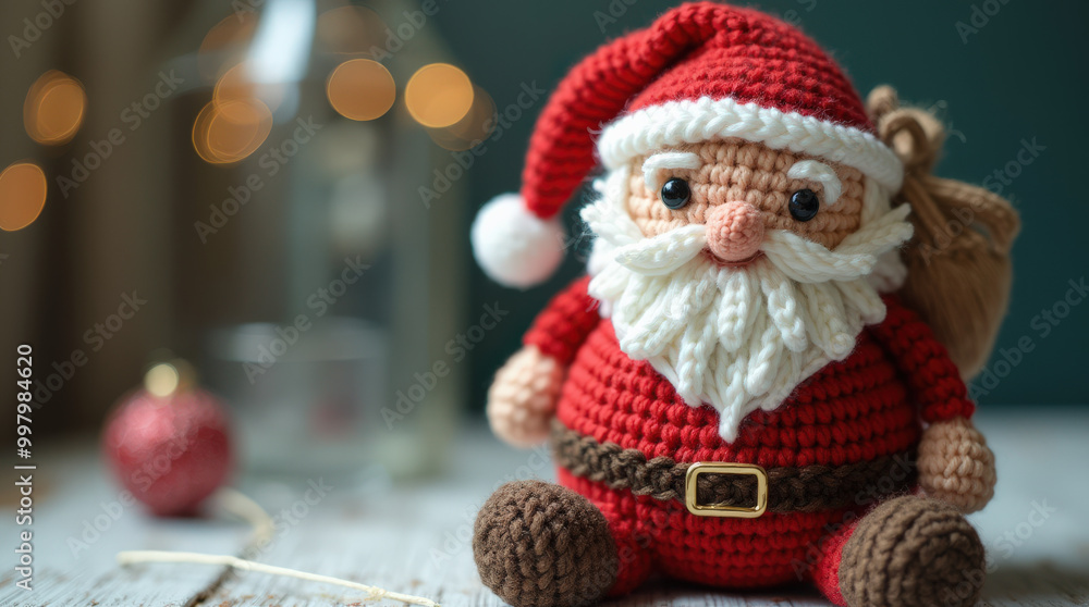 Adorable Crocheted Santa Claus Decoration for Festive Christmas Displays - Handmade Amigurumi Santa Adorable Crocheted Santa Claus Decoration for Festive Christmas Displays - Handmade Amigurumi Santa