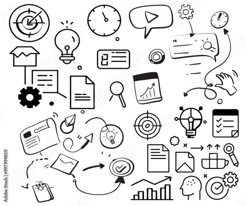  Strategy action planning icons for web and mobile app. Containing strategy, analysis, planning, strategy, analysis, tasks, goal, implementation and more