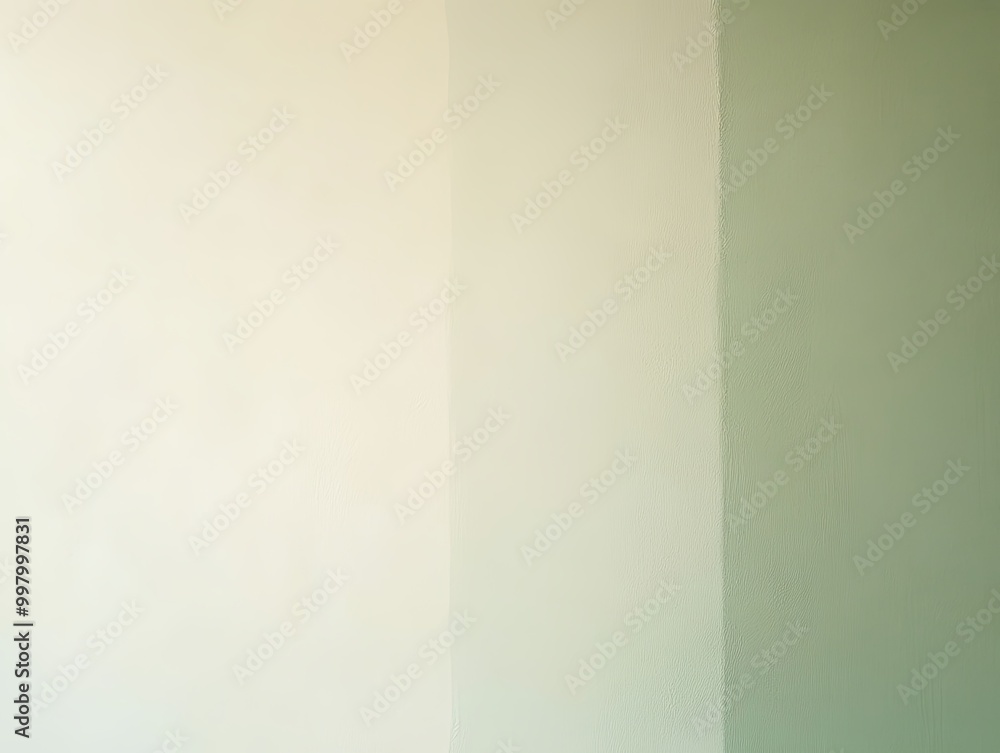 A wall with a green stripe and a white wall A wall with a green stripe and a white wall