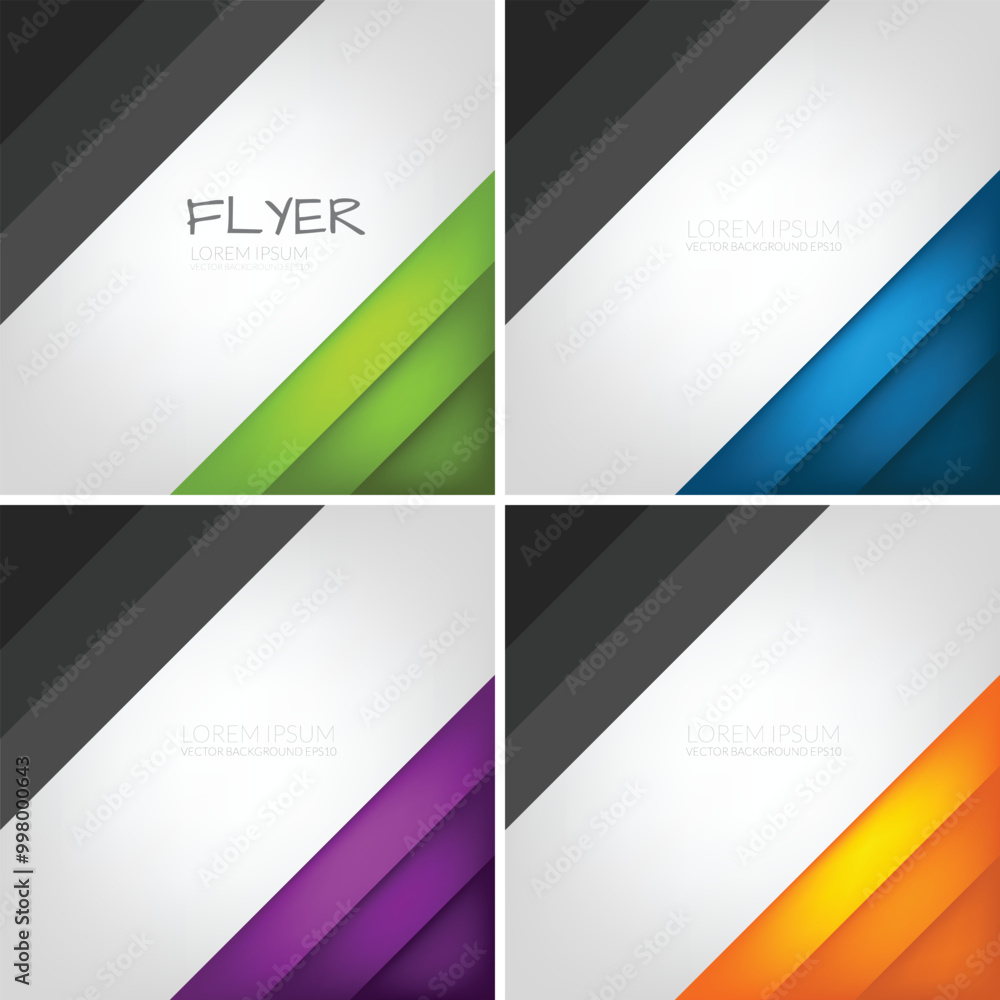 Fototapeta premium Header flyer business brochure vector graphic with space for text and message design