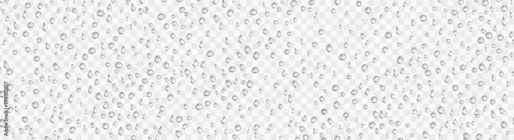Seamless texture of Drops. Liquid clear droplet. Dew on glass surface. Realistic aqua pattern. vector illustration on transparent background Seamless texture of Drops. Liquid clear droplet. Dew on glass surface. Realistic aqua pattern. vector illustration on transparent background