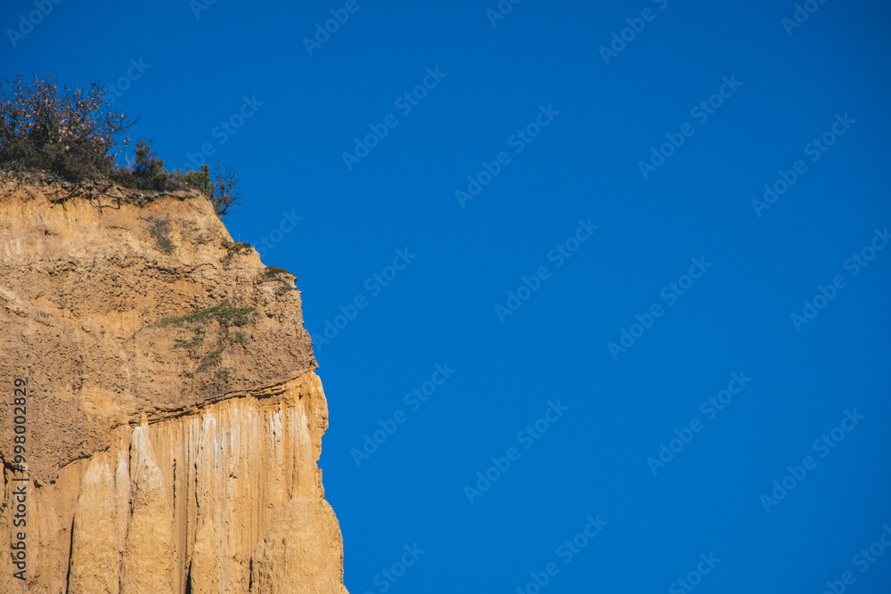 Obraz premium view of the badlands in the land of the crete senesi