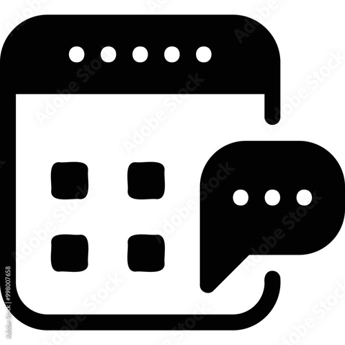 Simple vector icon case planner